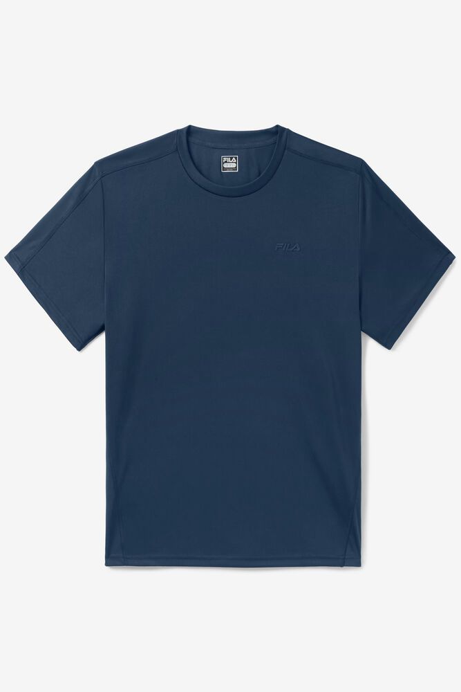 Fila Che Performance T-Shirt Navy - Mens - 32971VYZT